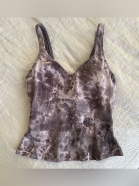 Lululemon Align Waist Length Tank Top Size 6 in Diamond Dye Purple